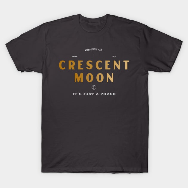 Cresent Moon T-Shirt by Lonely Witch Designs